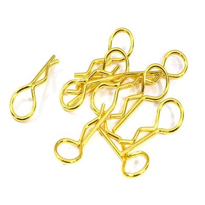 Integy Bent-Up Body Clips (10) for 1/10 RC Cars & Trucks (LxW=24x9mm)