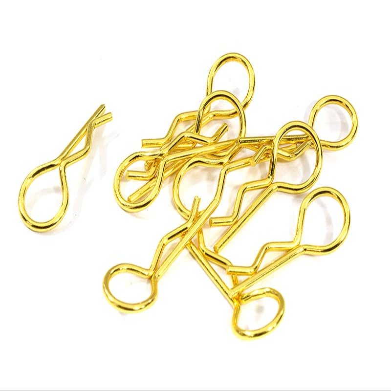 Integy Bent-Up Body Clips (10) for 1/10 RC Cars & Trucks (LxW=24x9mm)