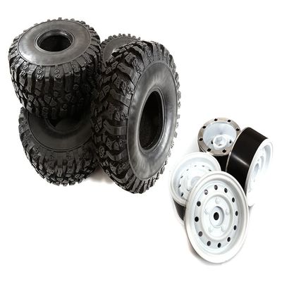 Integy Realistic 1.9 Wheel & Tire (4) for Scale Crawler (O.D.=122mm)