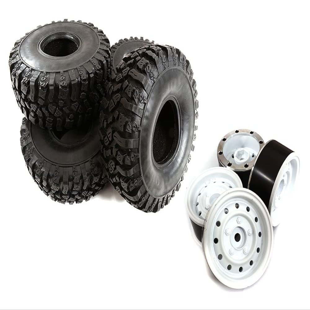 Integy Realistic 1.9 Wheel & Tire (4) for Scale Crawler (O.D.=122mm)