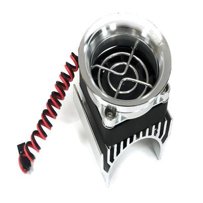 36mm Motor Heatsink + 40x40mm Fan w/Intake Ram Funnel for Most 1/10 RC Crawler