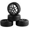 Rubber Tires, Wheels & Inserts TK08 Style w/ 17mm Hex for 1/8 Buggy Size 4pcs. view 1