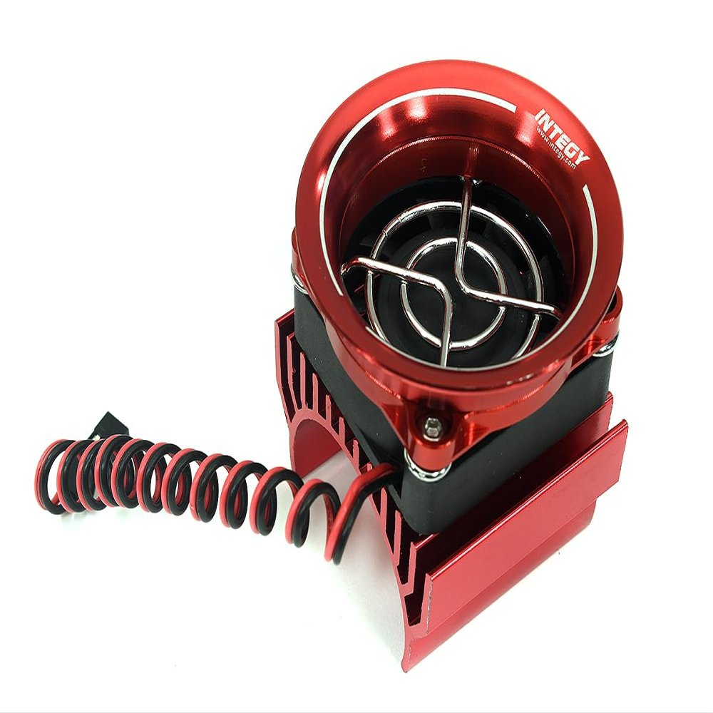 36mm Motor Heatsink + 40x40mm Fan w/Intake Ram Funnel for Most 1/10 RC Crawler