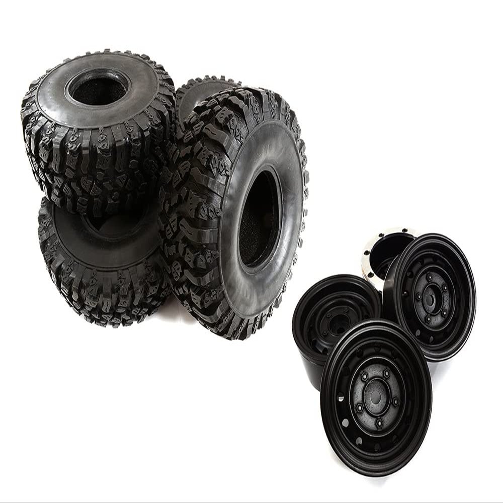 Integy Realistic 1.9 Wheel & Tire (4) for Scale Crawler (O.D.=122mm)