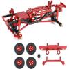 Integy Complete Alloy Conversion Kit w/ 133 Wheelbase for 1/24 SCX24 Deadbolt Crawler view 1