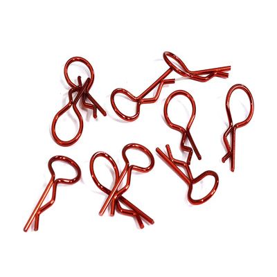 Integy Color Bent-Up Body Clips (10) for 1/10 RC Cars & Trucks (LxW=24x11mm)