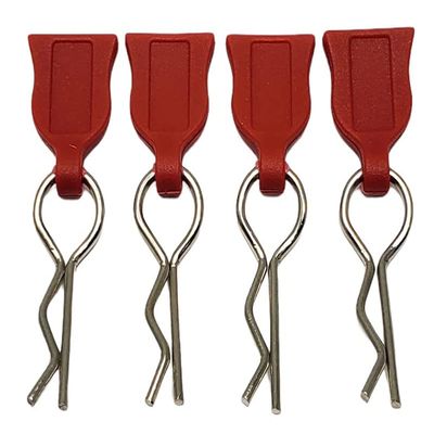 Integy Plastic Easy Pulls (4) w/Body Clips for 1/10 Scale
