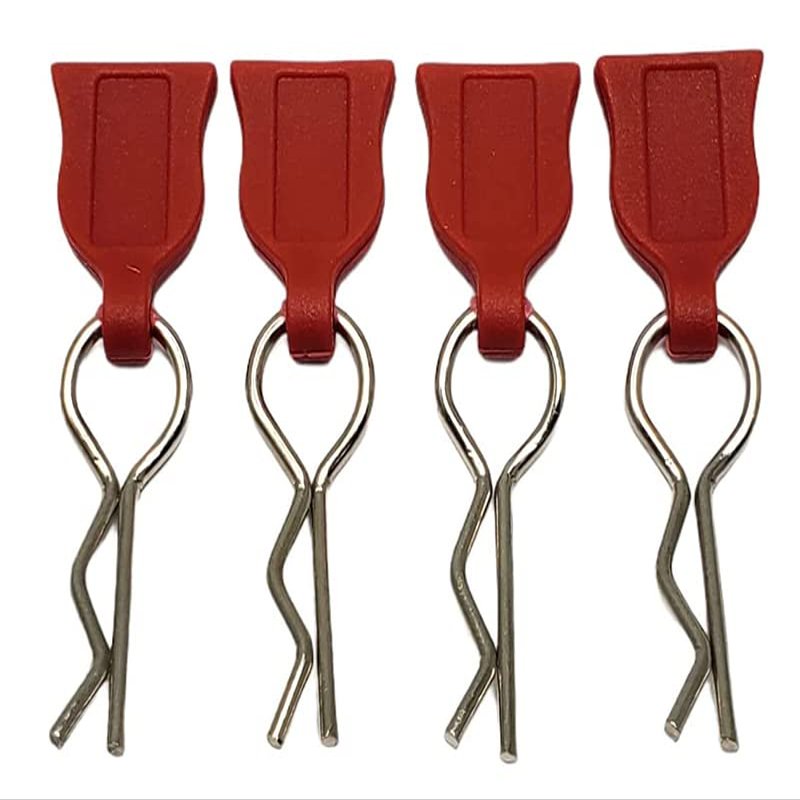 Integy Plastic Easy Pulls (4) w/Body Clips for 1/10 Scale