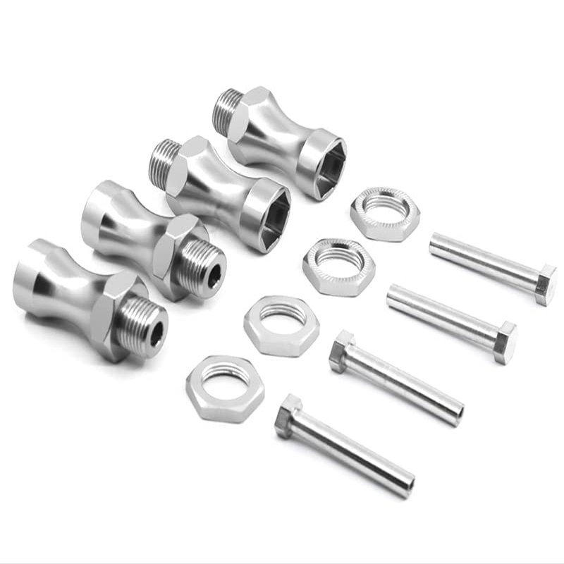 Integy 12-to-17mm Conversion Alloy Hex Wheel (4) Hub +25mm Offset for 1/10 Scale RC
