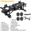 Complete Alloy Conversion Kit w/ 133 Wheelbase for Axial 1/24 SCX24 C10 Crawler view 2