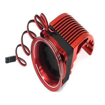 42mm Motor Heatsink + 40x40mm Fan w/Intake Ram Funnel for Most 1/8 & 1/10 RC