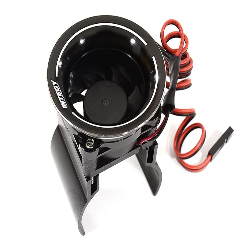 Thermo Controlled 30x30mm Fan w/Intake Ram Funnel for 36mm Motor, 1/10 RC