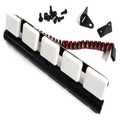 Integy Realistic Roof Top Spot LED (5) Light Set 125mm Width for 1/10 Scale RC