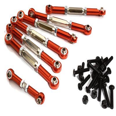 Turnbuckle Set (7) 73mm, 38mm for 1/10 Traxxas Slash 2WD 2742 3644 3745