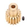 Machined Brass 16g Pinion Gear 5mm Bore 32P 17T for Axial 1/10 RBX10 Ryft 4WD view 4