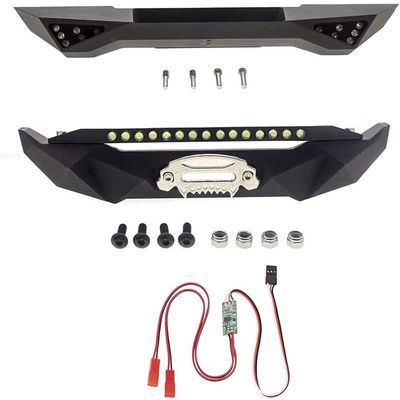 Integy Alloy F&R Bumper w/LED & 3rd Ch. RC for SCX10 Trail Crawler