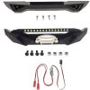 Integy Alloy F&R Bumper w/LED & 3rd Ch. RC for SCX10 Trail Crawler view 1