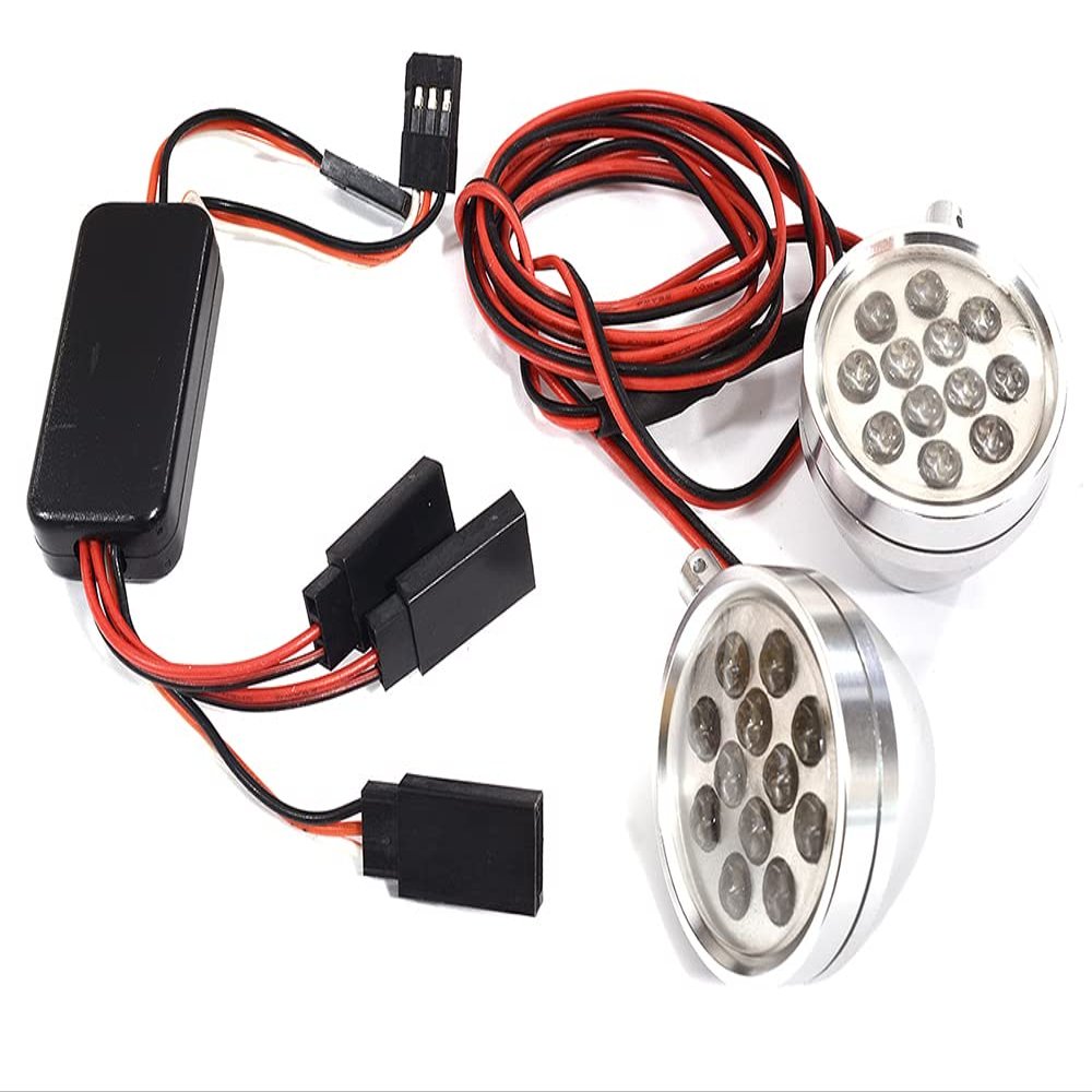 Integy LED Spot Light Set w/Metal Housings & Control Box for 1/5, 1/8 & 1/10 Scale