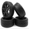 Rubber Tires, Wheels & Inserts TK10 Style w/ 17mm Hex for 1/8 Buggy Size 4pcs. view 1