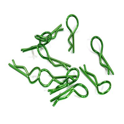 Integy Color Bent-Up Body Clips (10) for 1/10 RC Cars & Trucks (LxW=24x9mm)