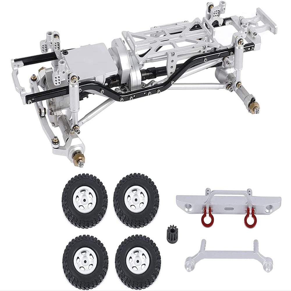 Integy Complete Alloy Conversion Kit w/ 133 Wheelbase for 1/24 SCX24 Deadbolt Crawler