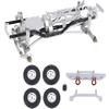 Integy Complete Alloy Conversion Kit w/ 133 Wheelbase for 1/24 SCX24 Deadbolt Crawler view 1
