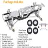 Integy Complete Alloy Conversion Kit w/ 133 Wheelbase for 1/24 SCX24 Deadbolt Crawler view 2