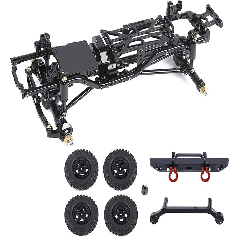 Integy Complete Alloy Conversion Kit w/ 133 Wheelbase for 1/24 SCX24 Deadbolt Crawler
