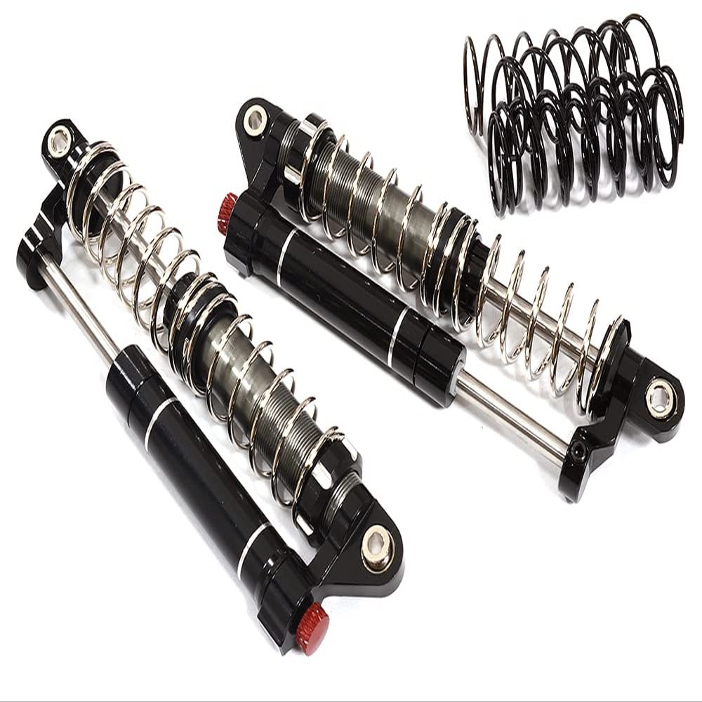 Integy Realistic Billet Machined Dual Shock Set (2) for 1/10 Off-Road Crawler (L=90mm)