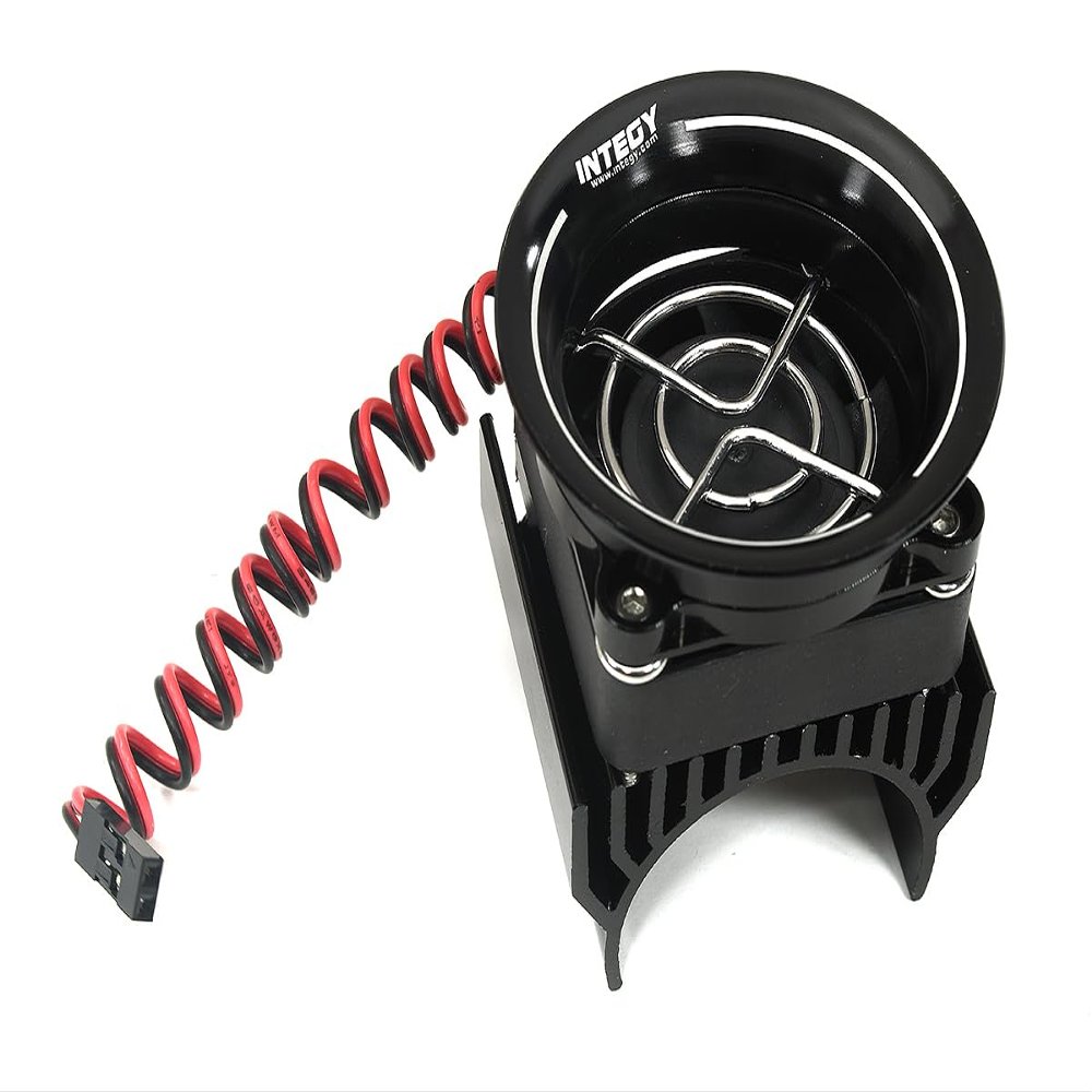 36mm Motor Heatsink + 40x40mm Fan w/Intake Ram Funnel for Most 1/10 RC Crawler