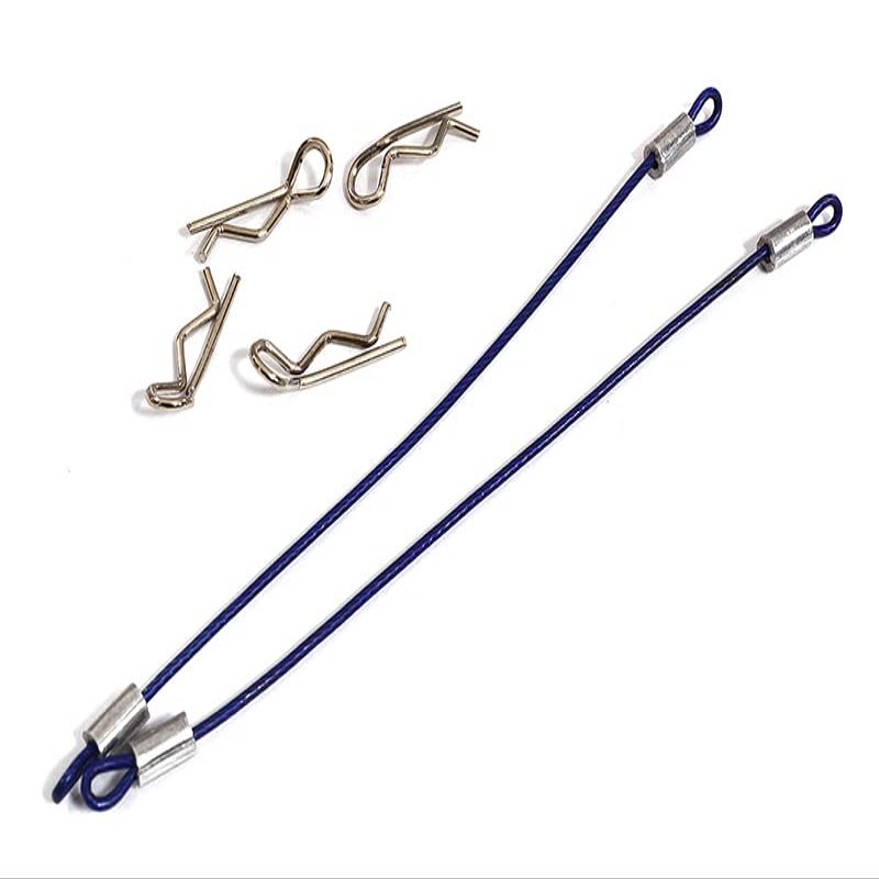 Integy Secured Body Clip (4) with 100mm Retainer Link for 1/16 & 1/10 RC