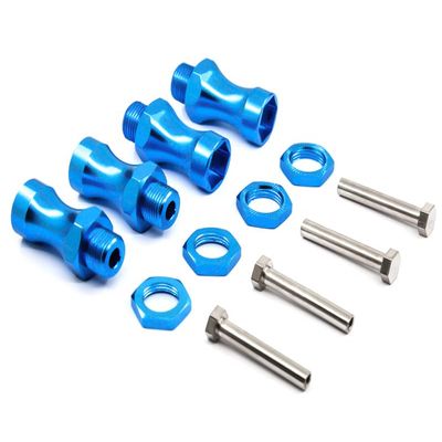 Integy 12-to-17mm Conversion Alloy Hex Wheel (4) Hub +25mm Offset for 1/10 Scale RC