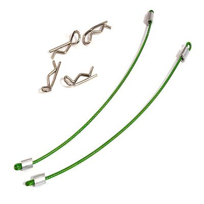 Integy Secured Body Clip (4) with 80mm Retainer Link for 1/16 & 1/10 RC