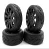 Rubber Tires, Wheels & Inserts TK09 Style w/ 17mm Hex for 1/8 Buggy Size 4pcs. view 1