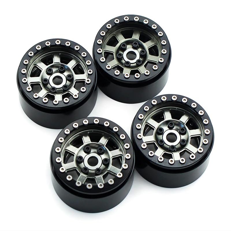 Integy 1.9 Size Billet Machined Alloy Wheel (4) for 1/10 Scale Off-Road Crawler