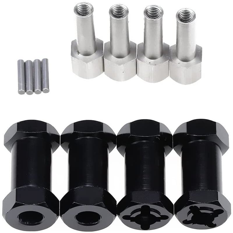 Integy 12mm Hex Wheel (4) Hub 25mm Thick for 1/10 Scale Truck & Buggy