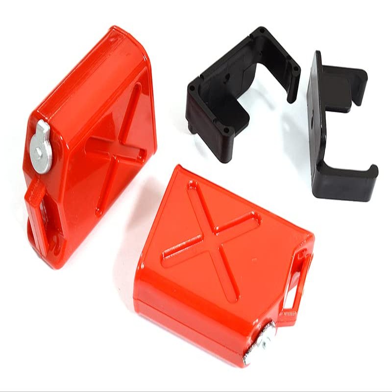 Integy RC Model Realistic Jerry Can Gas Fuel Tank (2) w/Bracket for 1/10 Scale Rock Crawler