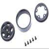 Black Billet Machined Alloy Wheels (2) for Axial 1/24 SCX24 Rock Crawler view 2