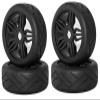 Rubber Tires, Wheels & Inserts TK01 Style w/ 17mm Hex for 1/8 Buggy Size 4pcs. view 1