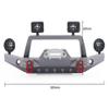 RC Model Realistic Front Alloy Bumper w/LED Designed for Traxxas TRX-4 w/ 43mm Mount view 2