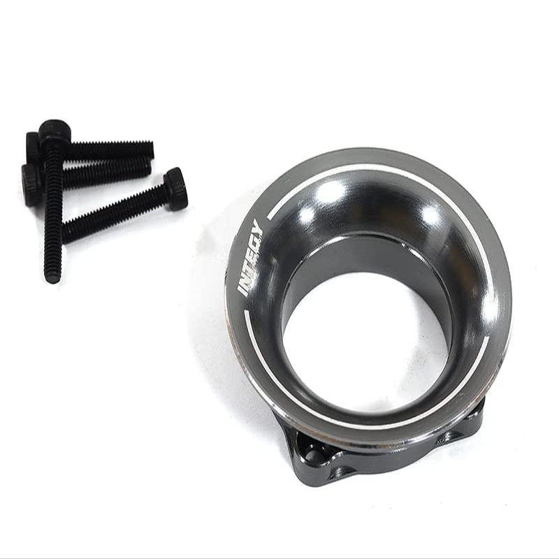 Aluminum Cold Air Intake Ram Funnel for 25x25mm Size Cooling Fan - Gunmetal