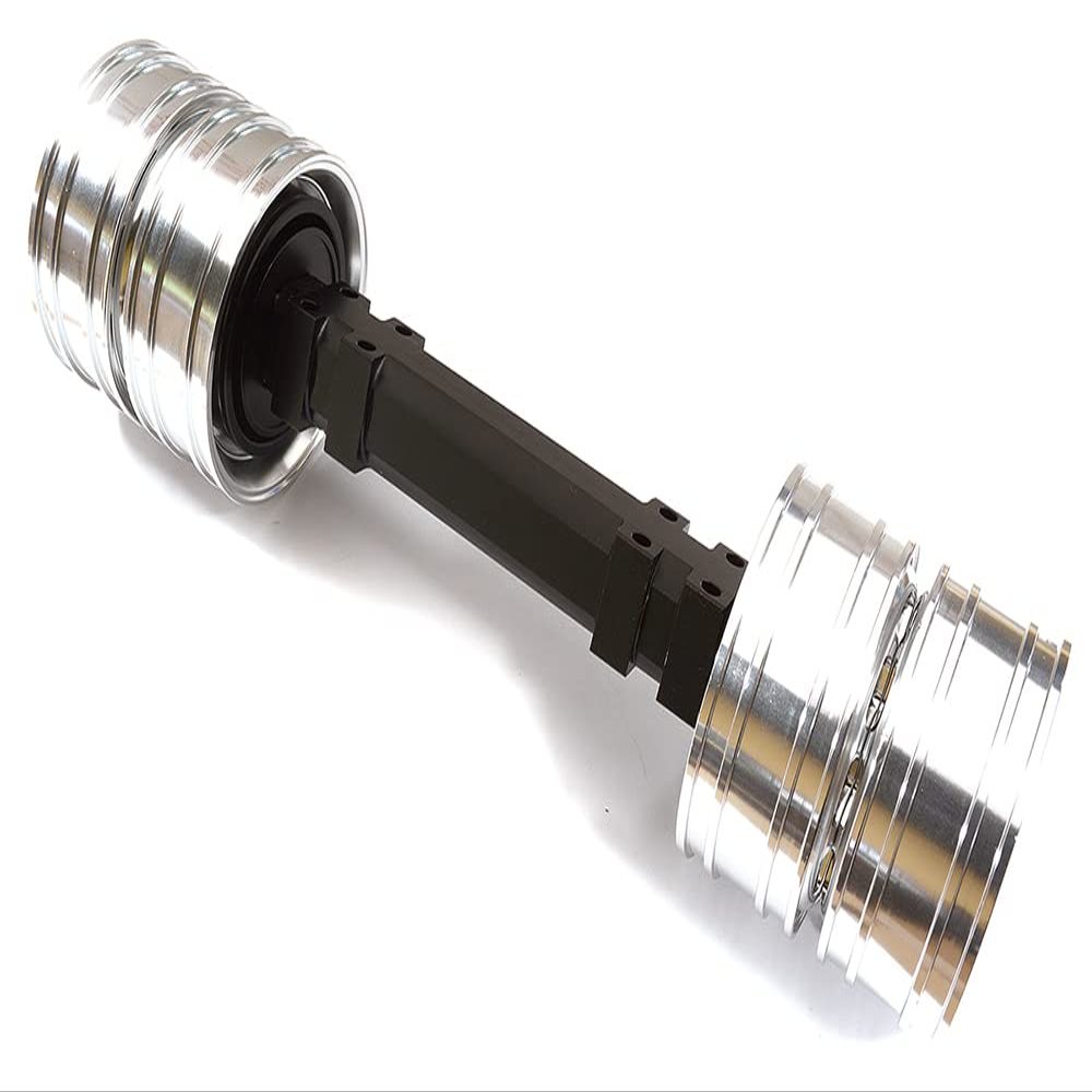 Integy Billet Machined Straight Axle w/Dually Wheels for 1/14 Semi-Tractor (W=182mm)