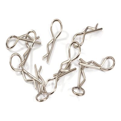 Integy Bent-Up Body Clips (10) for 1/10 RC Cars & Trucks (LxW=23x9mm)