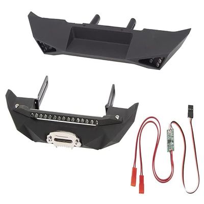 Integy RC Model Alloy F&R Bumper w/LED & 3rd Ch. Controller Designed for SCX10 Trail Crawler