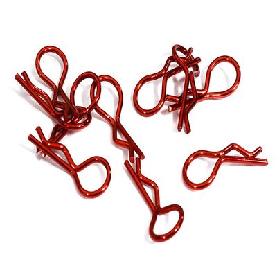 Integy Color Bent-Up Body Clips (10) for 1/8 RC Cars & Trucks (LxW=25x11mm)