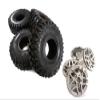 Integy Billet Alloy 10 Spoke 1.9 Wheel & Tire (4) for Scale Crawler (O.D.=122mm) view 1