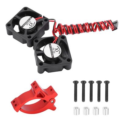 Integy Motor Clamp Mount + Twin Cooling Fan for TRX-4 & SCX10 (Motor: 36mm O.D.)