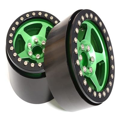 Integy 2.2 Size Billet Machined Alloy 5 Spoke Wheel(2) 115g Each for 1/10 Scale Crawler