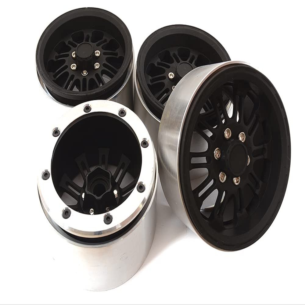 Integy 2.2 Size Machined Alloy Dual 10 Spoke Wheels (4) for 1/10 Scale Crawler