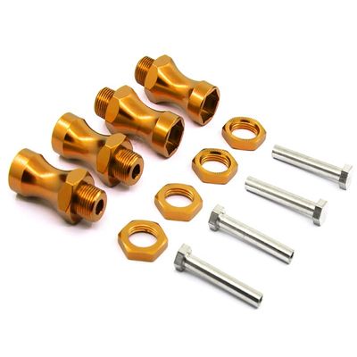 Integy 12-to-17mm Conversion Alloy Hex Wheel (4) Hub +25mm Offset for 1/10 Scale RC